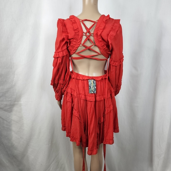 Peach Love dress color red size medium - Picture 11 of 15